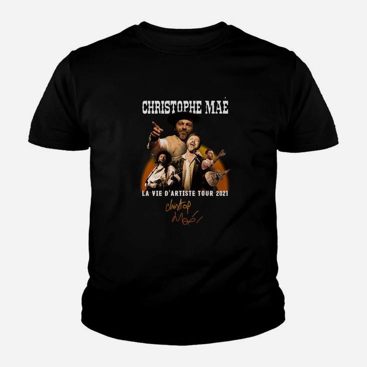 Christophe Mae La Vie D'Artiste Tour 2021 Konzert-Kinder Tshirt für Fans