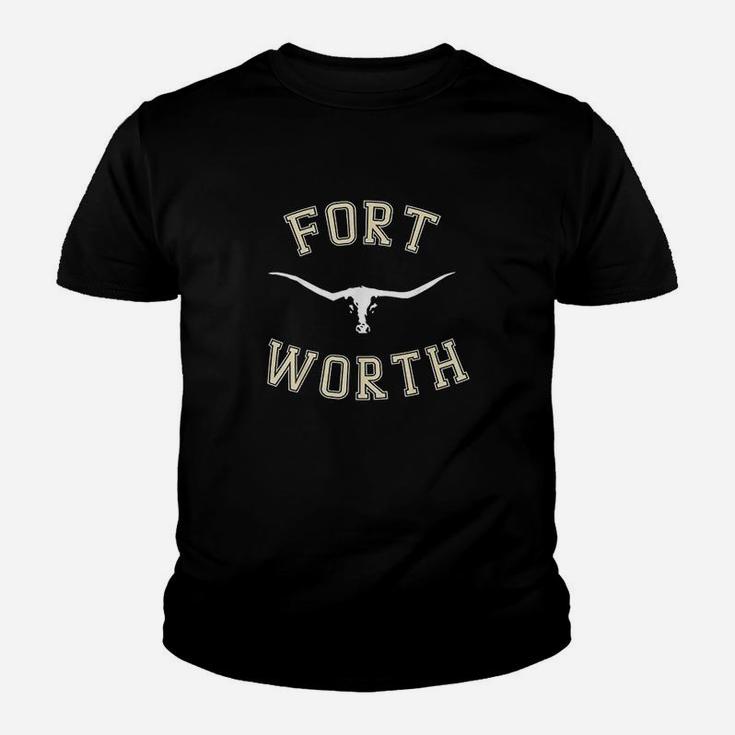 City Texas Vintage Fort Worth Travel Souvenir Gift Kid T-Shirt