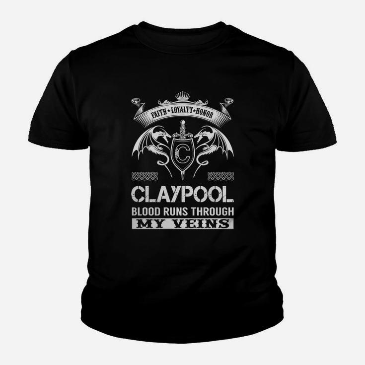 Claypool Last Name, Surname Tshirt Kid T-Shirt