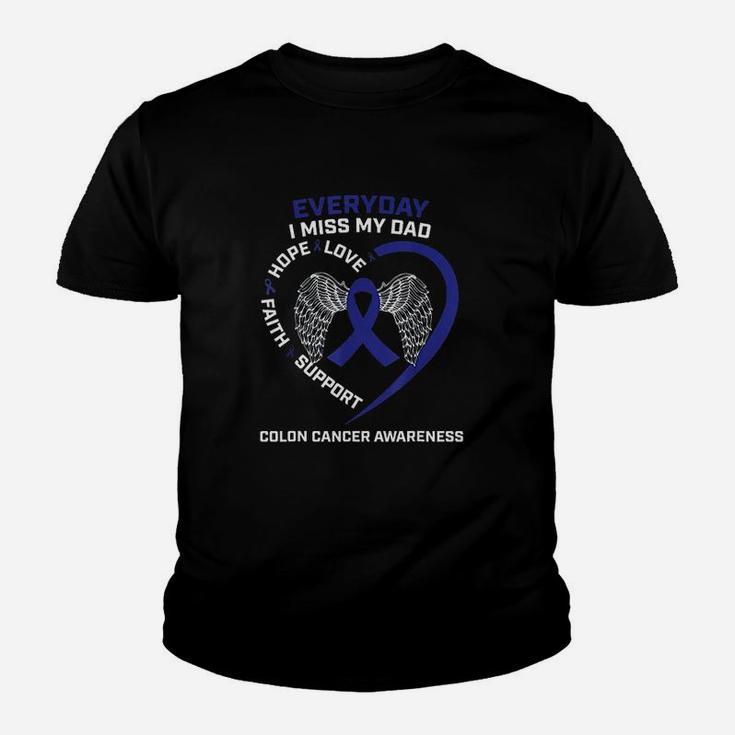 Colorectal Wings In Memory Of My Dad Colon Awareness Kid T-Shirt