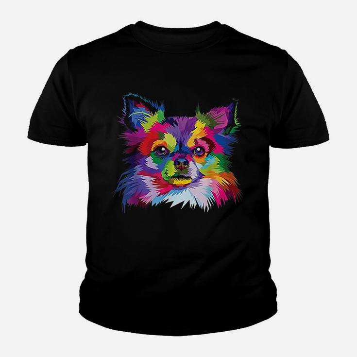 Colorful Chihuahua Cute Artistic Geometric Dog Owner Gift Kid T-Shirt