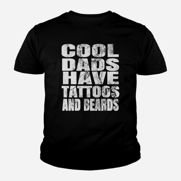 Cool Dads Have Tattoos And Beards Kid T-Shirt