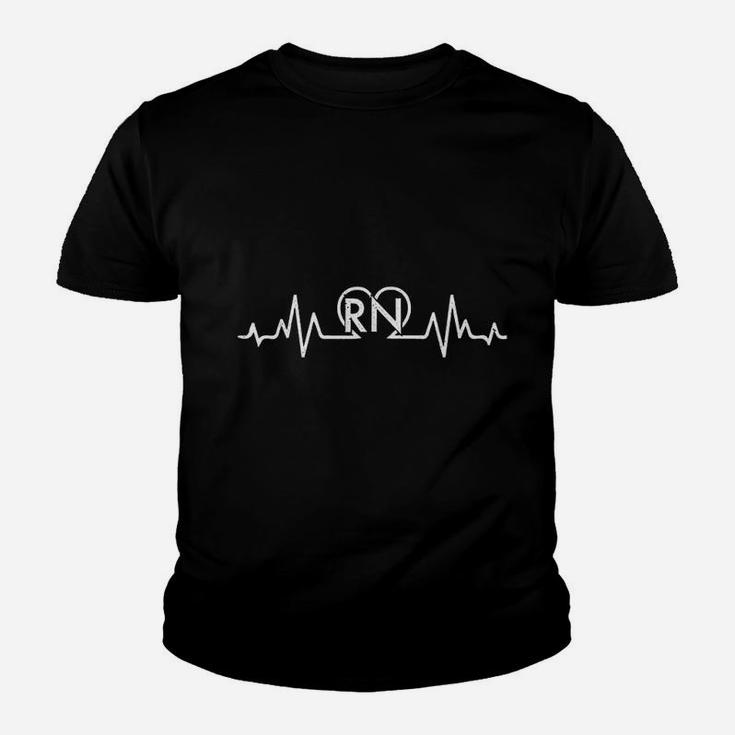 Cool Heartbeat Registered Nurse Rn Nursing Gift Kid T-Shirt