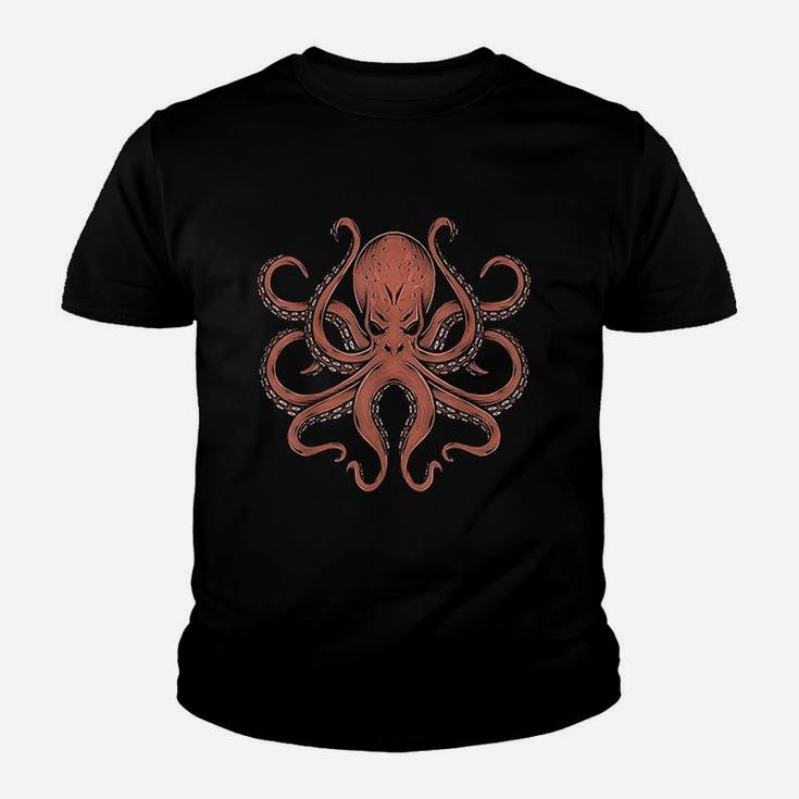 Cool Vintage Octopus Kraken Ocean Marine Sea Life Kid T-Shirt