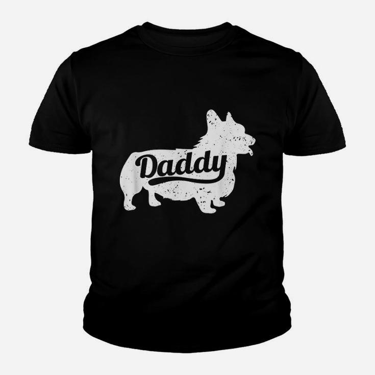 Corgi Daddy Dad Dog Lover Fathers Day Gift Kid T-Shirt
