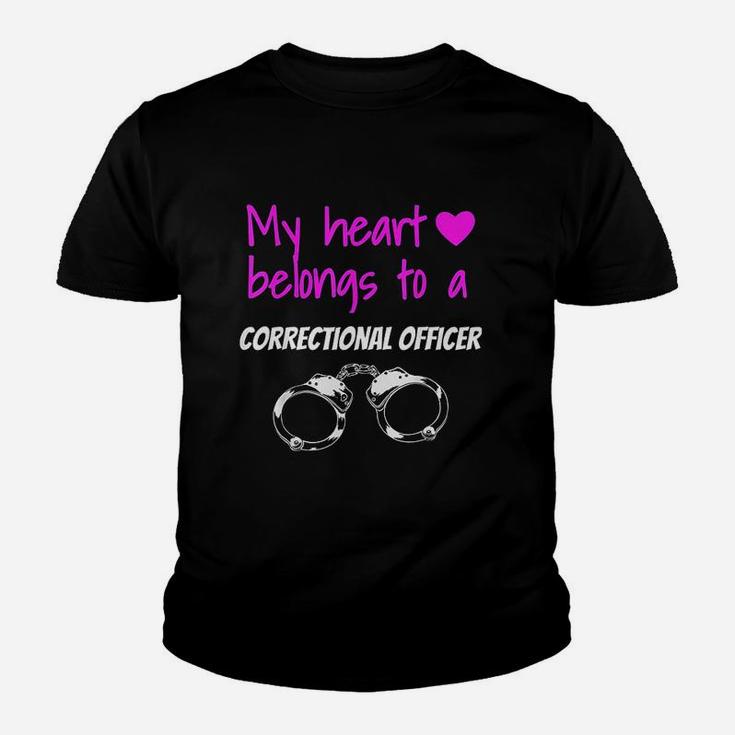 Correctional Officer Wife Corrections Girlfriend Gift Kid T-Shirt