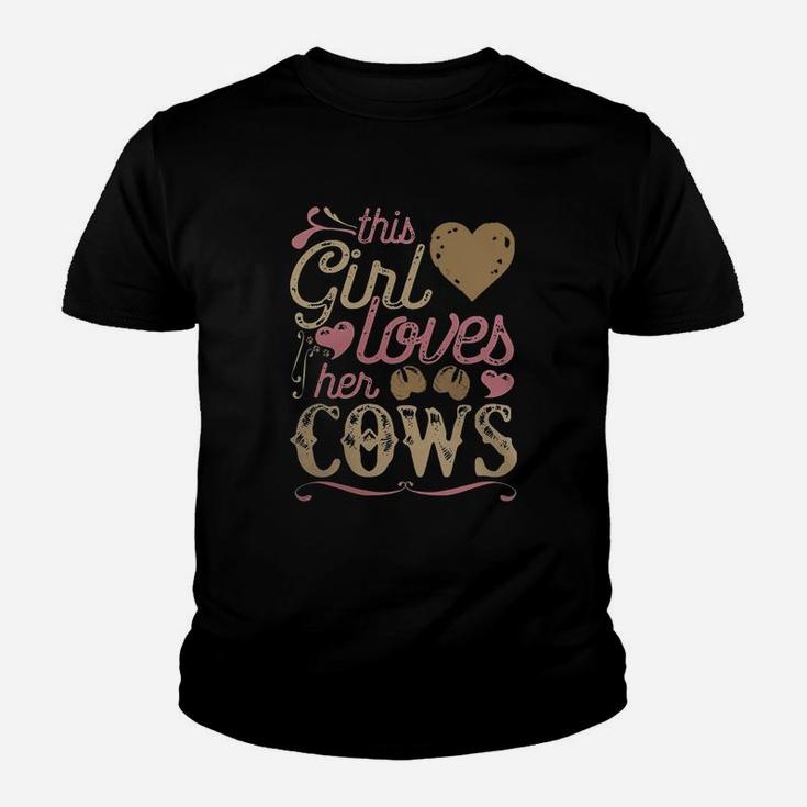 Cow Shirt - Cows Tshirt Gift Country Girl Farming Farmer Kid T-Shirt