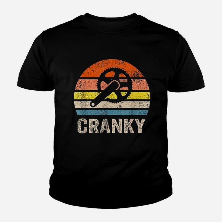 Cranky Vintage Sun Funny Bicycle Lovers Cycling Cranky Kid T-Shirt