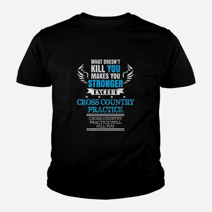 Cross Country Runner Cross Country Practice Gift Kid T-Shirt