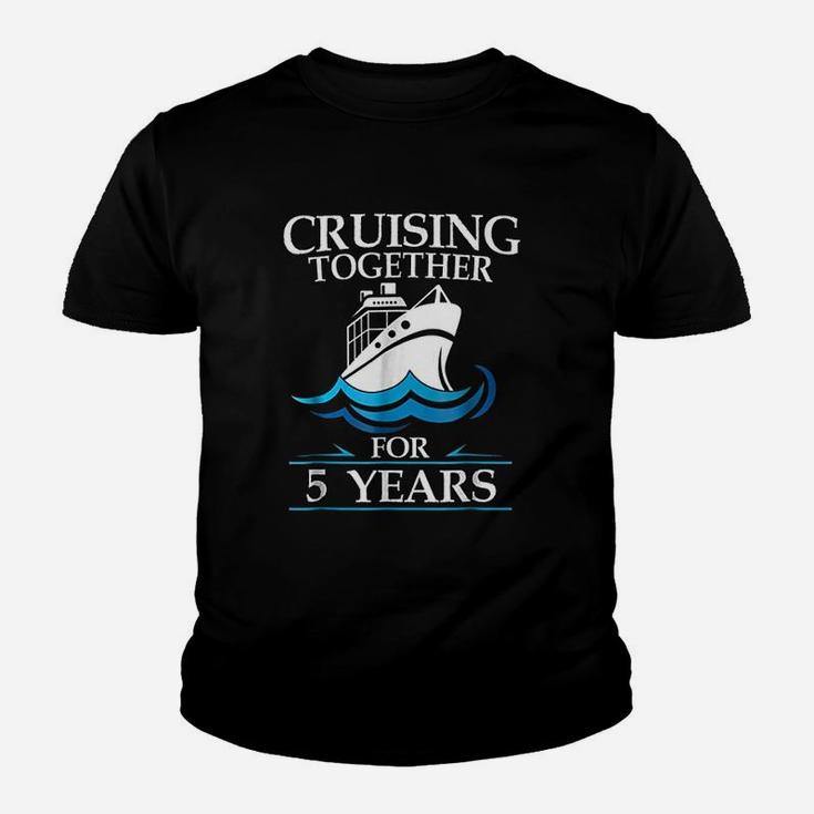 Cruising Together For 5 Years Anniversary Gift Kid T-Shirt