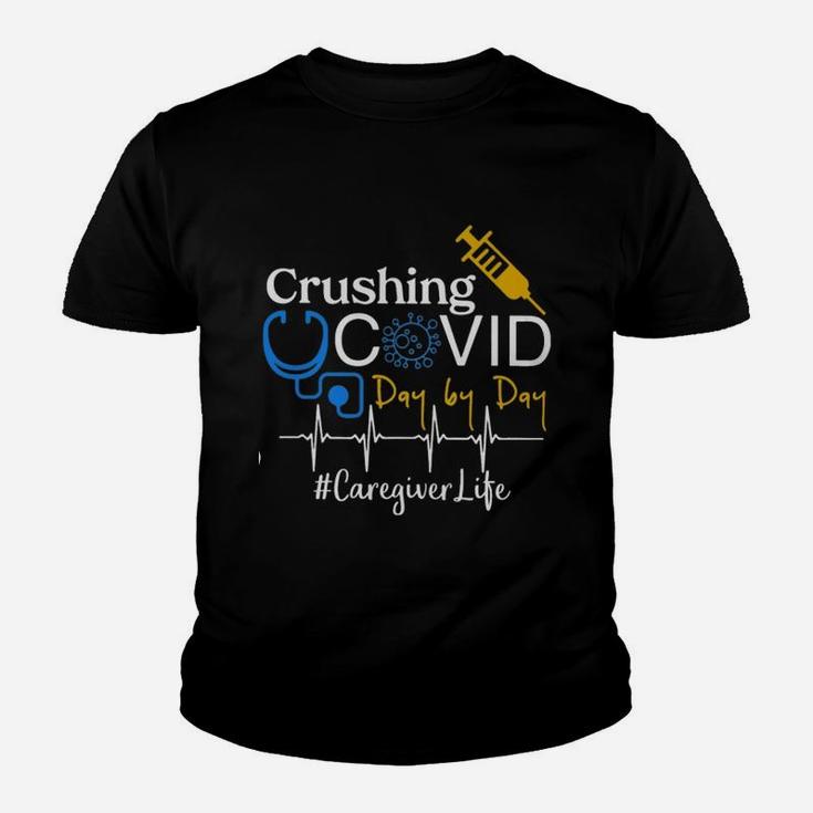 Crushing Dangerous Disease Day By Day Caregiver Kid T-Shirt
