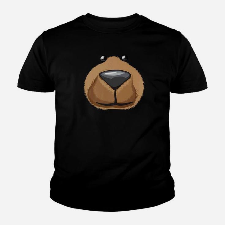 Cute Bear Face Costume Funny Halloween Teddy Diy Gift Kid T-Shirt