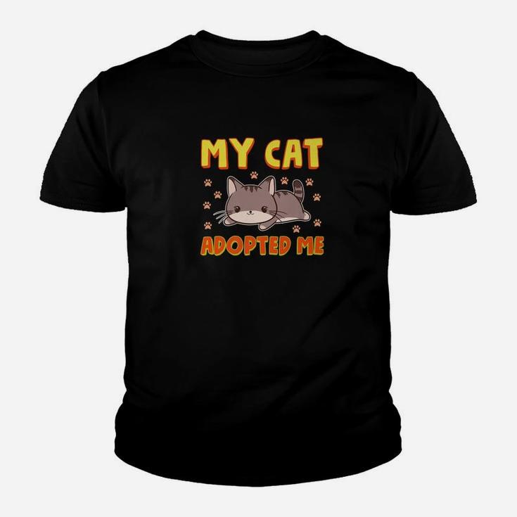 Cute Cat Lover Cat Adoption Kid T-Shirt