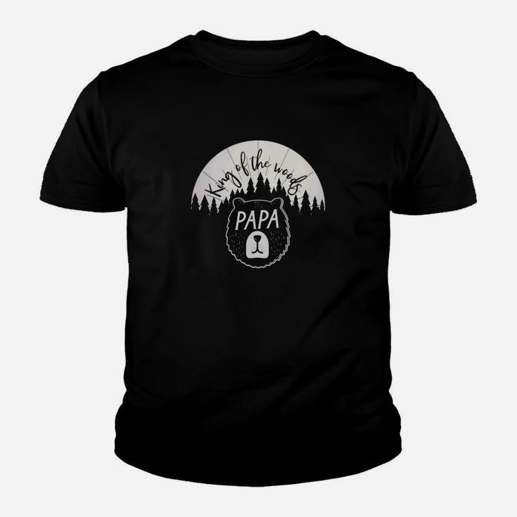 Cute Fathers Day King Of The Woods Papa Bear Kid T-Shirt