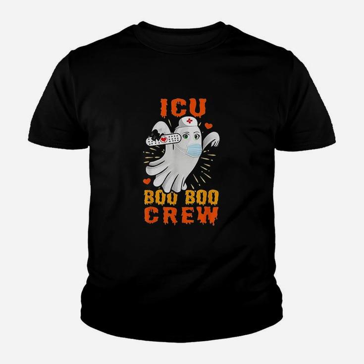 Cute Ghost Halloween Icu Boo Boo Crew Nurse Gift Women Girls Kid T-Shirt