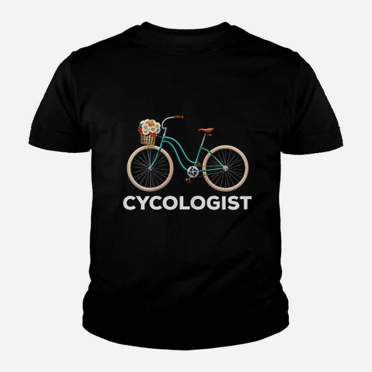 Cycologist Lady Cycling Road Bike Cyclist Kid T-Shirt