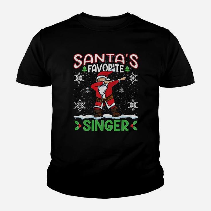 Dab Santas Favorite Singer Christmas Santa Dabbing Kid T-Shirt