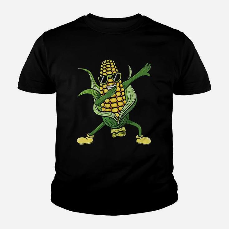 Dabbing Corn Cob Dancing Corn Farm Farmer Gift Kid T-Shirt