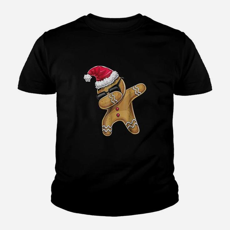 Dabbing Gingerbread Man Christmas Baking Kid T-Shirt