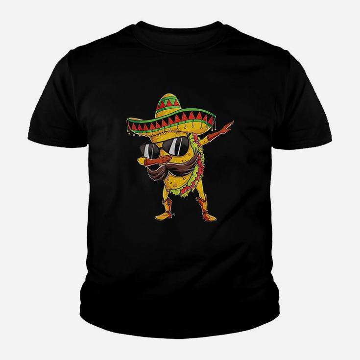 Dabbing Taco Funny Cinco De Mayo Mexican Men Food Lover Dab Kid T-Shirt