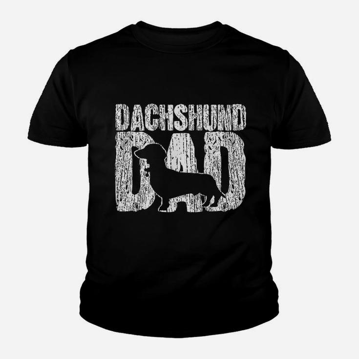 Dachshund Dad Father Fathers Day Vintage Kid T-Shirt