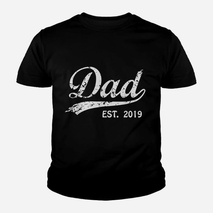 Dad Est 2019 Vintage New Dad Fathers Day Gifts Kid T-Shirt