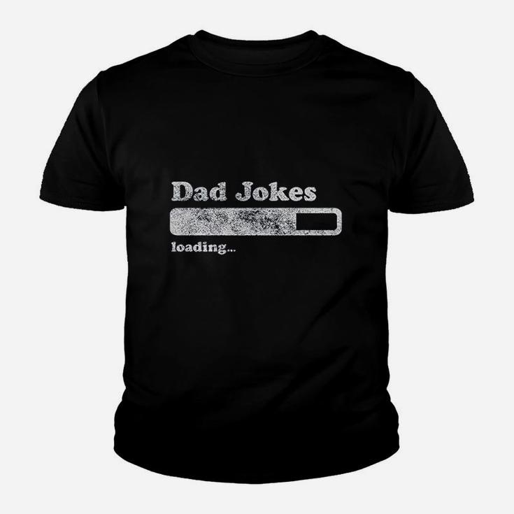 Dad Jokes Loading Funny Fathers Day Papa Kid T-Shirt