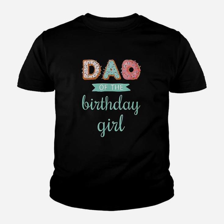 Dad Of The Birthday Girl Family Donut Birthday Kid T-Shirt