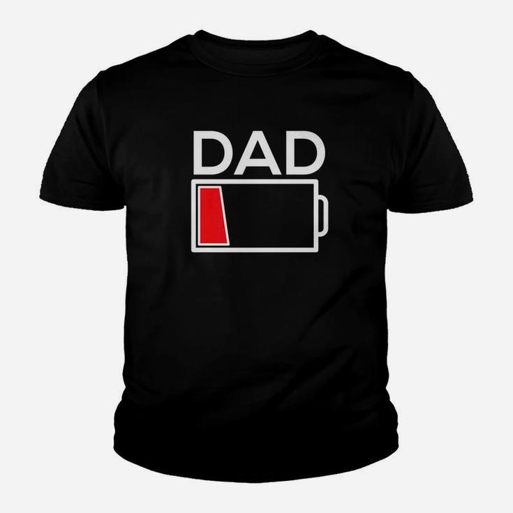 Dad Parenting Low Battery Fathers Day Gif Premium Kid T-Shirt