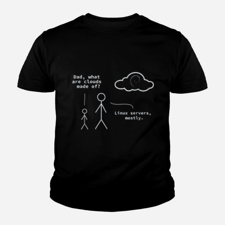 Dad What Are Clouds Made Of Funny Programmer Kid T-Shirt