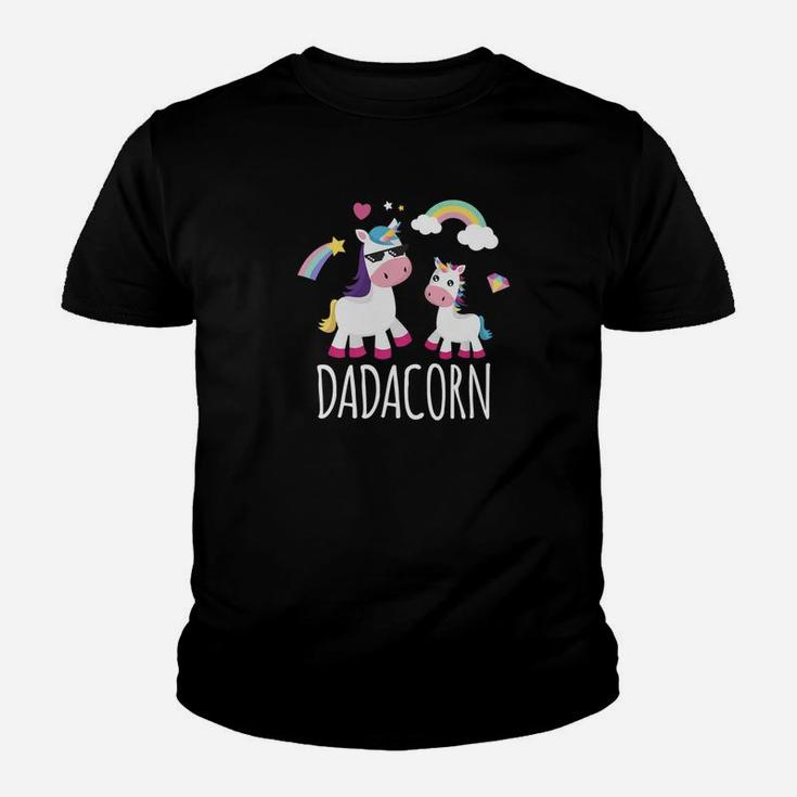 Dadacorn Unicorn Fathers Day Unicorn Dad And Baby Kid T-Shirt