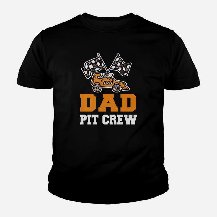Daddy Birthday Pit Crew Car Race Theme Bday Party Kid T-Shirt
