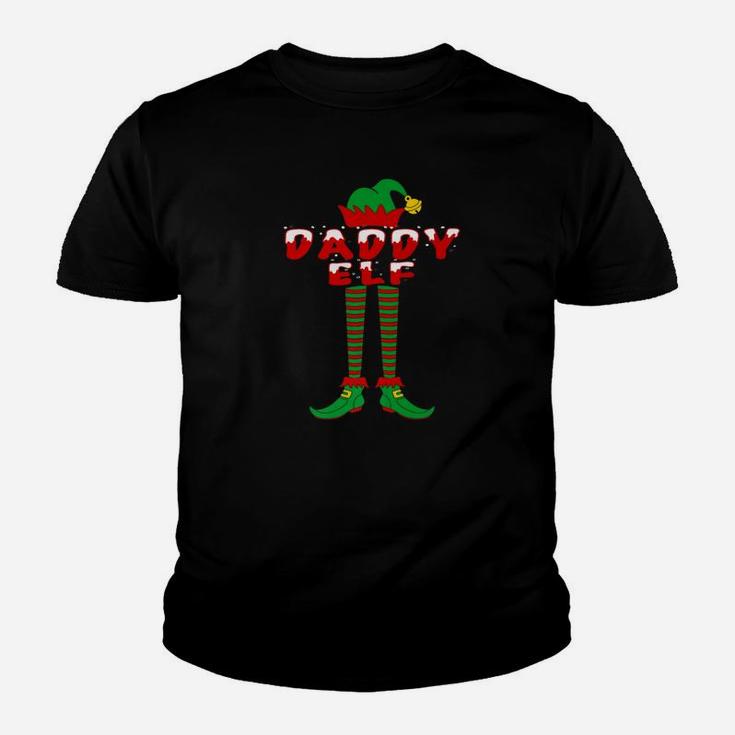 Daddy Elf Costume Christmas Design Kid T-Shirt
