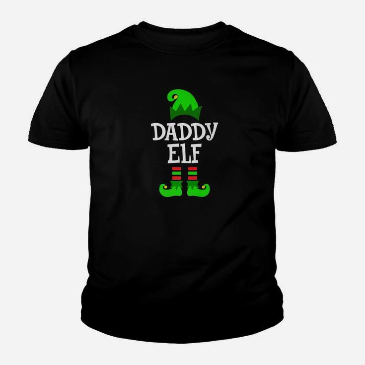 Daddy Elf Matching Family Group Christmas Kid T-Shirt