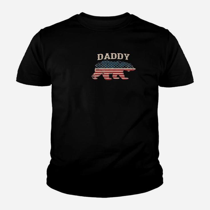 Daddy Flag Bear Kid T-Shirt