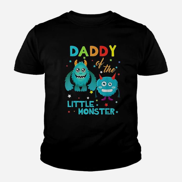 Daddy Of The Little Monster Birthday Family Monster Kid T-Shirt