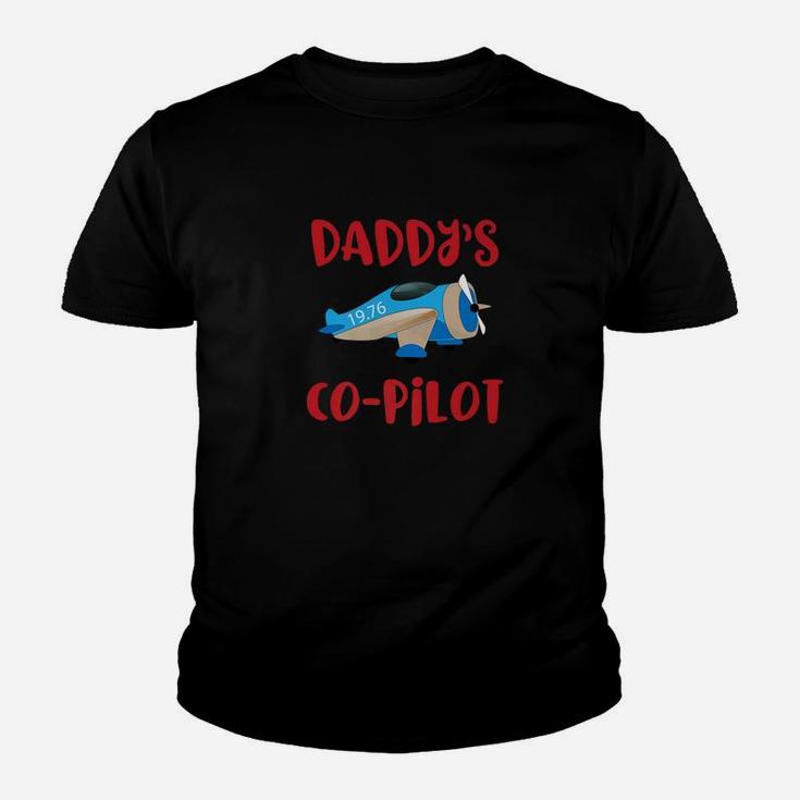 Daddys Co Pilot Aviation Airplane Shirt Gift Kid T-Shirt