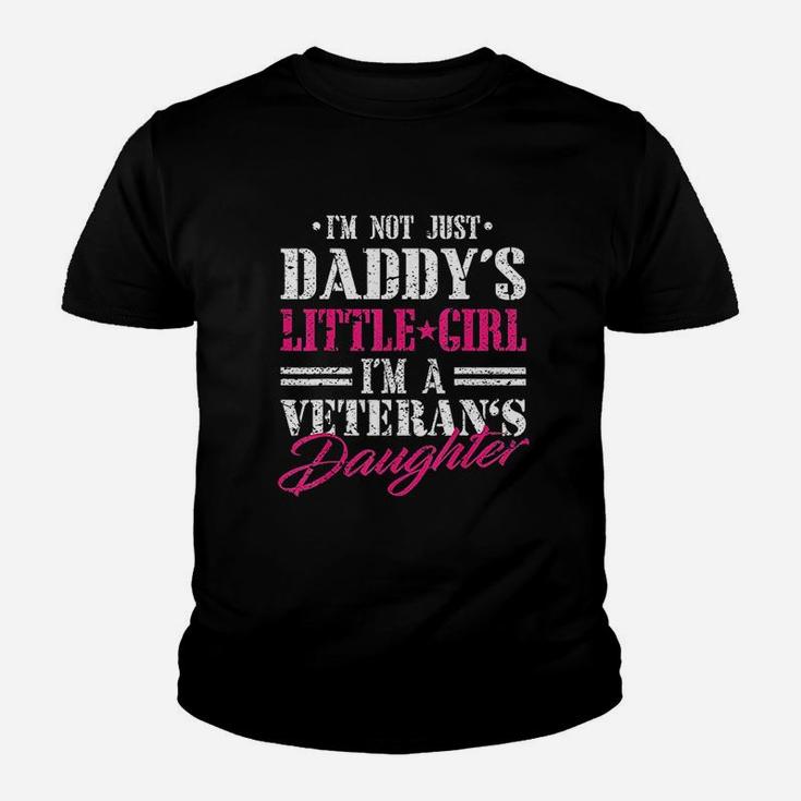 Daddys Little Girl Veteran Dad Veterans Day Gift Kid T-Shirt