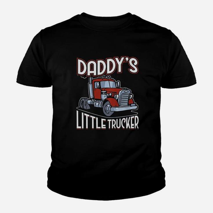 Daddys Little Trucker Truck Driver Dad Kid T-Shirt