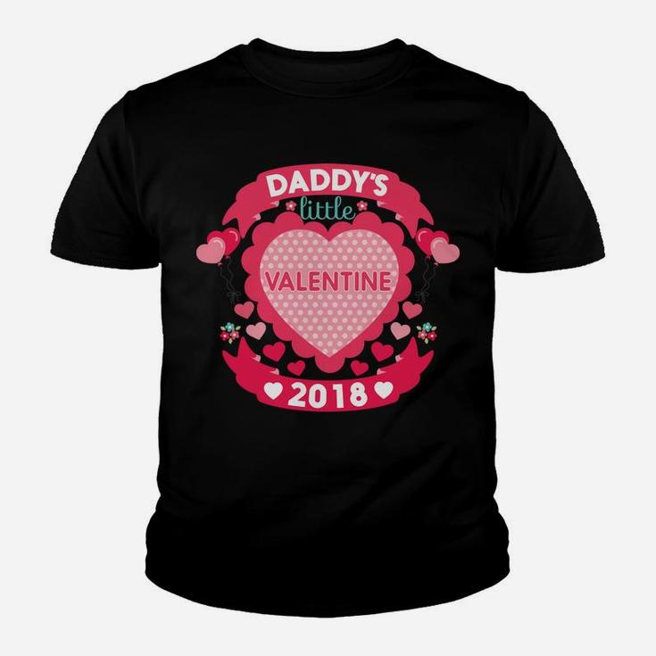 Daddys Little Valentine Cute Valentines Day For Kids Kid T-Shirt