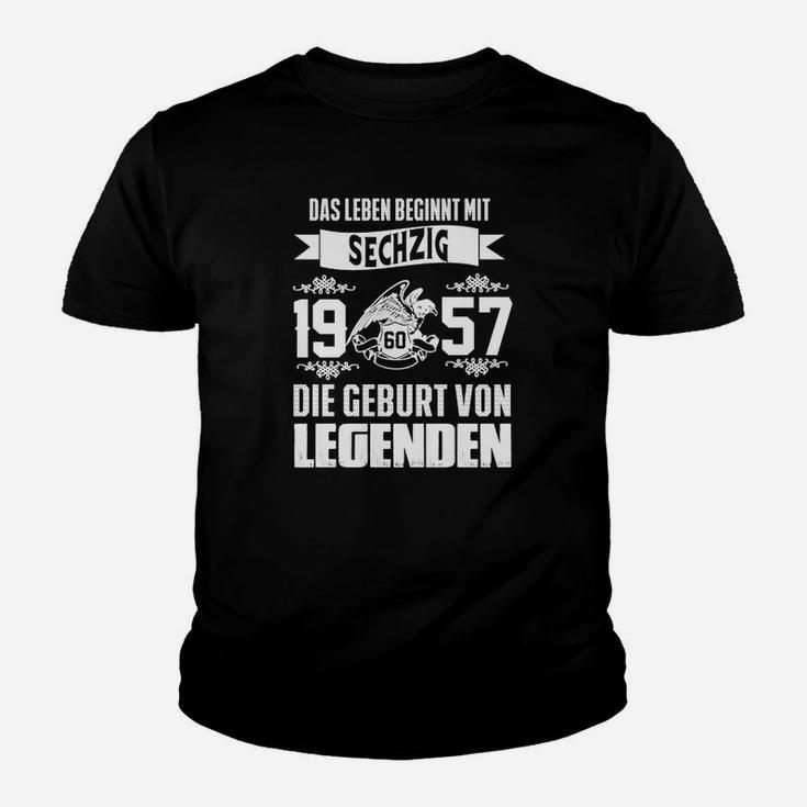 Das Leben Beginnt Mit 60y Kinder T-Shirt