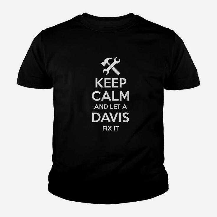 Davis Funny Surname Birthday Family Tree Reunion Gift Idea Kid T-Shirt