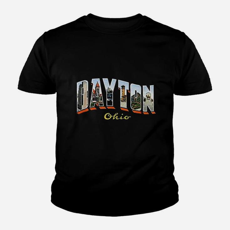 Dayton Ohio Oh Usa Vintage Retro Souvenir Kid T-Shirt