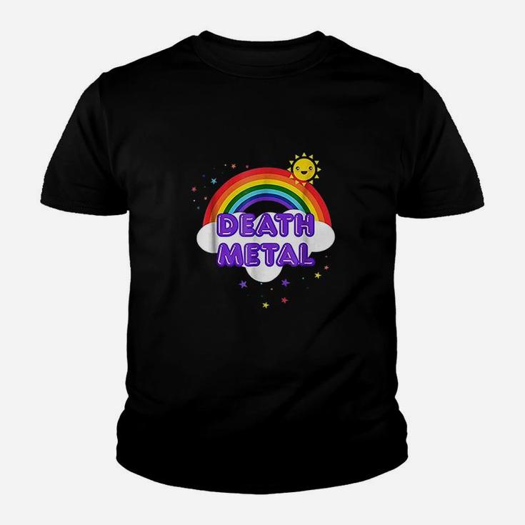 Death Metal Rainbow Funny Heavy Metal Cool Kid T-Shirt