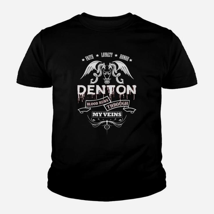 Denton Blood Runs Through My Veins - Tshirt For Denton Youth T-shirt