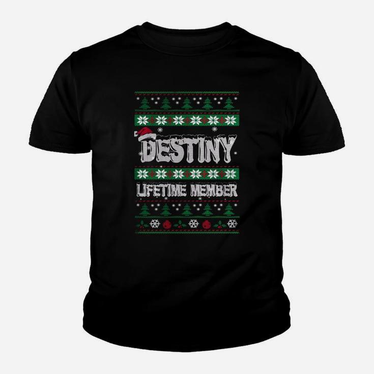 Destiny Ugly Christmas Sweaters Lifetime Member Kid T-Shirt