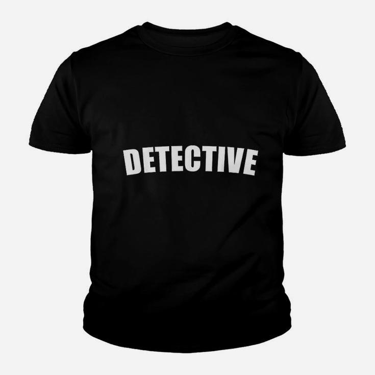 Detective Party Halloween Costume Funny Cute Under Covers Kid T-Shirt