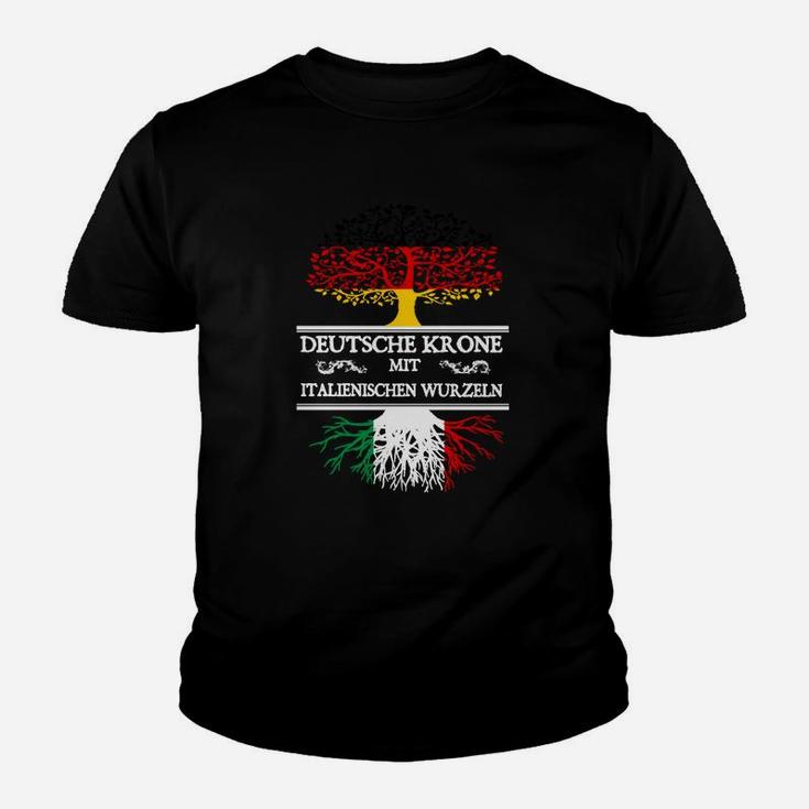 Deutsche Krone Mit Italienischen Wurzeln Kinder T-Shirt