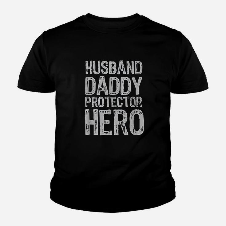 Distressed Husband Daddy Protector Hero Kid T-Shirt