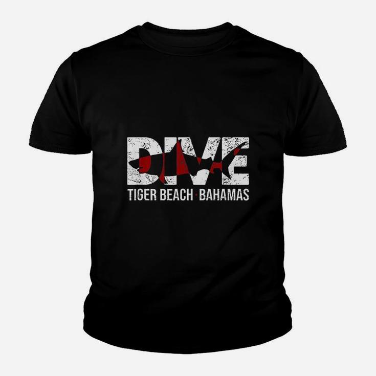 Dive Bahamas Tiger Beach Scuba Diving Shark Kid T-Shirt